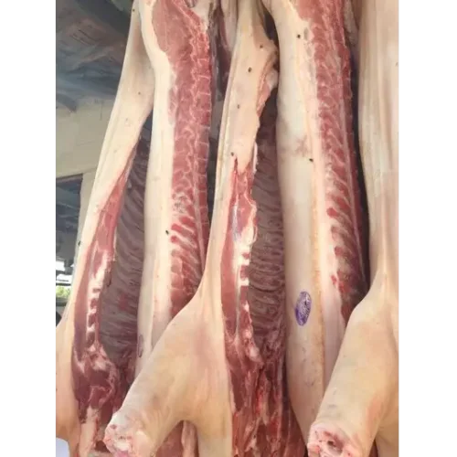 Pork in half carcasses
