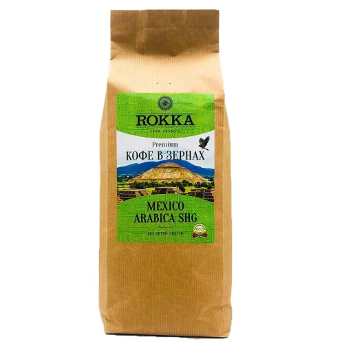 Coffee in the grains of medium roasting Rokka «Mexico«