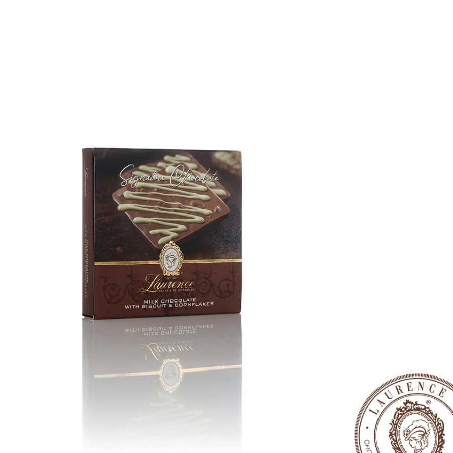 Шоколад молочный с бисквитом и кукурузными хлопьями Signature 100 г