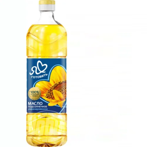 "I like to cook" 1 liter. Sunflower oil, refined, deodorized. 