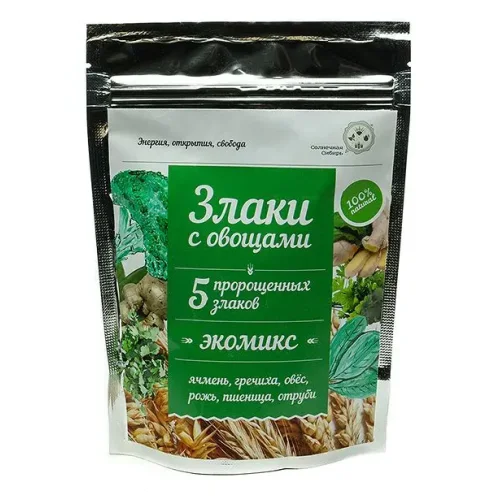 Ecomix "5 sprouted cereals with "Vegetables", 150g.