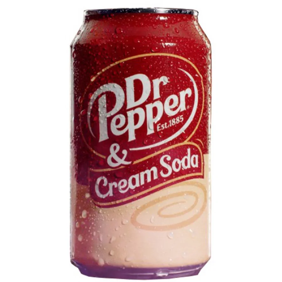 Pepper напиток. Доктор Пеппер Cream Soda. Dr. Pepper Cream Soda 355мл. Dr Pepper Cream Soda 0,355 л. Газированный напиток Dr Pepper Cream Soda, 355 мл.