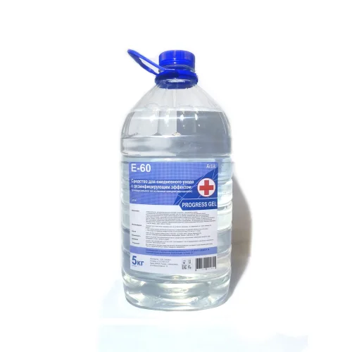 Means for daily care with the disinfectant effect of E-60 Progress Gel «5kg / 4pcs / 108pcs