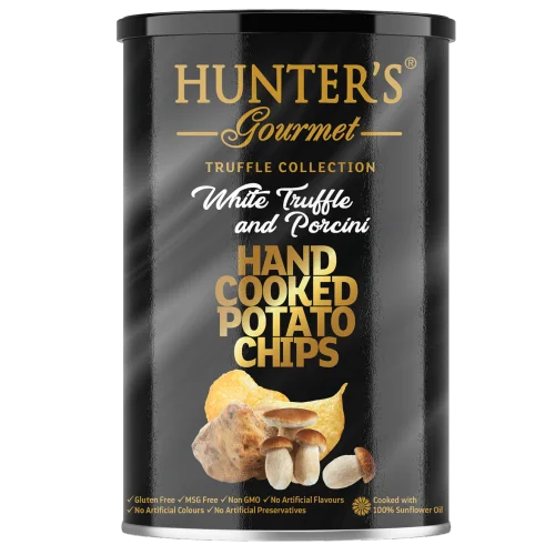 Potato chips with the taste of white truffle and porcini mushrooms