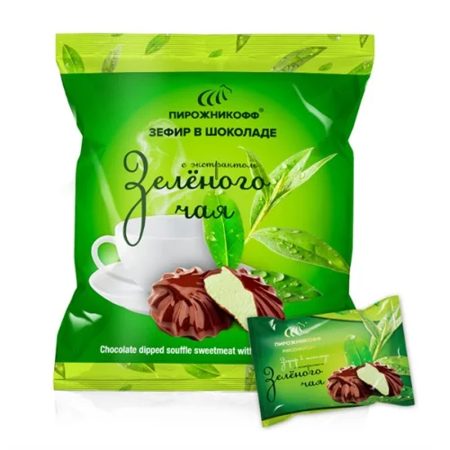 Marshmallow in chocolate «With green tea extract« New