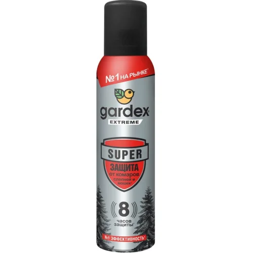Gardex SUPER Аэрозоль-репеллент от комаров, мошек и других насекомых 150 мл