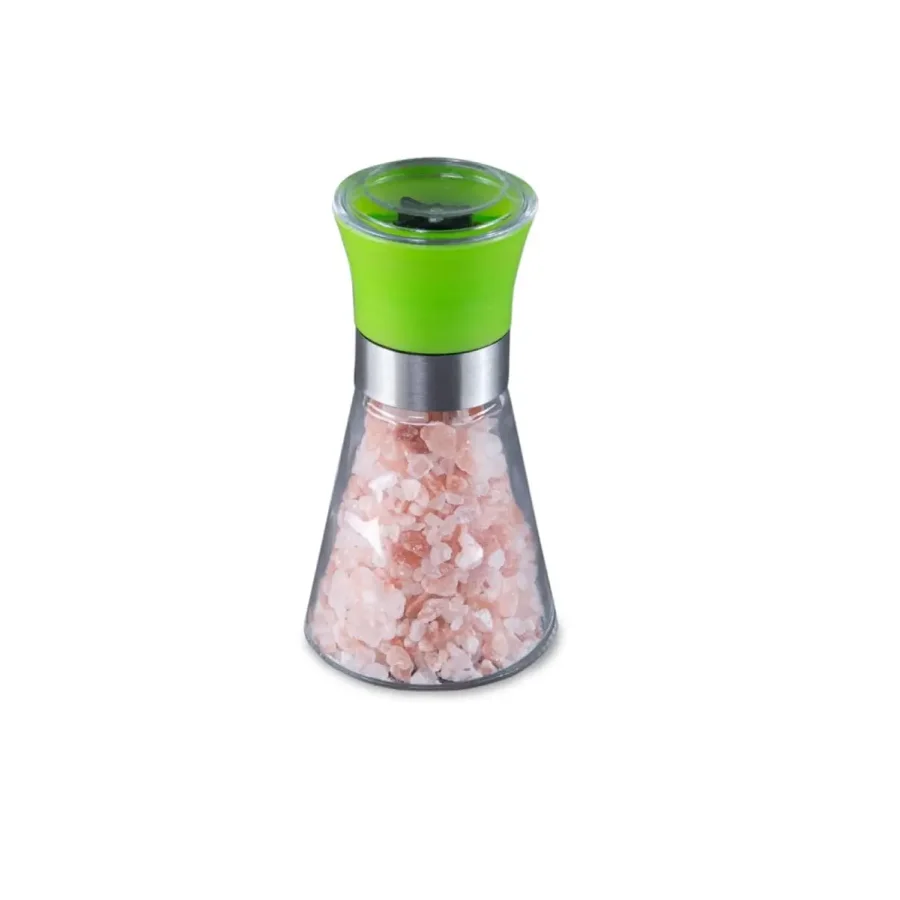 Mill with Himalayan Salt 100 g ceramic millstone color green