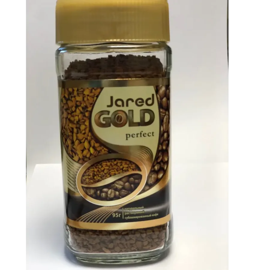 Кофе JARED GOLD arabica  ст/б 95 гр,кристалл х12 (новый дизайн) 