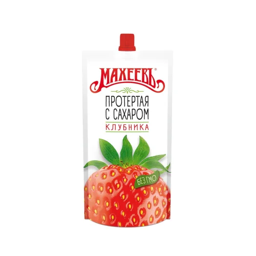 Strawberry Makheev Mashed with sugar, d/ p, 300g