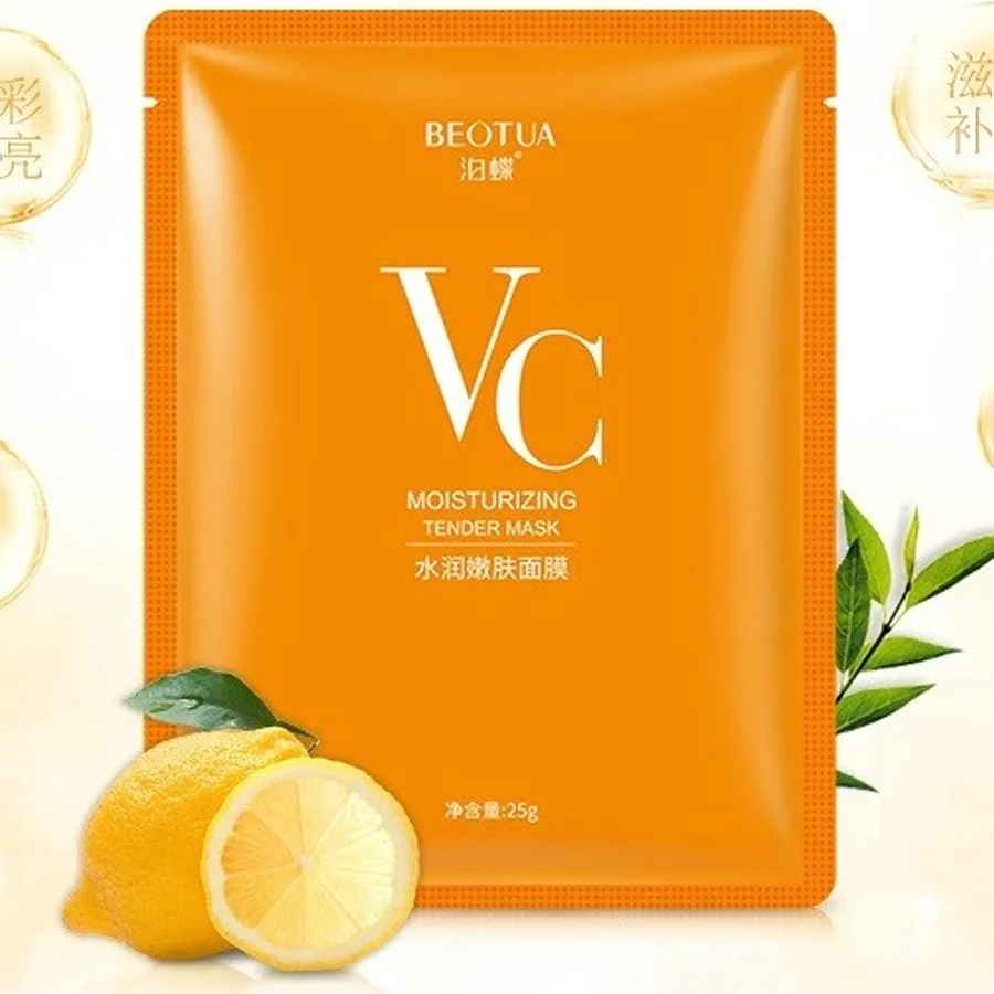 Anti-aging face mask with vitamin C