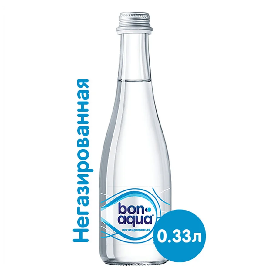 Вода чистая питьевая Bonaqua, н/газ, 0.33л