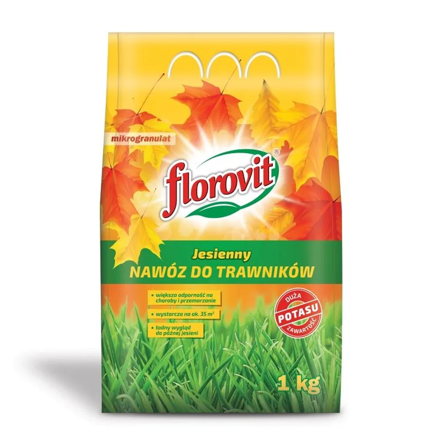 Удобрение Florovit осеннее для газонов, 1 кг, гранулы