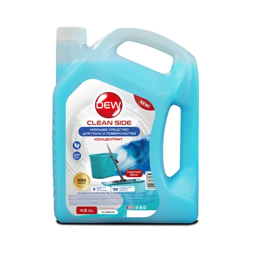 Универсальное средство для мытья пола и поверхностей (Морской бриз) DEW Clean Side 4,2