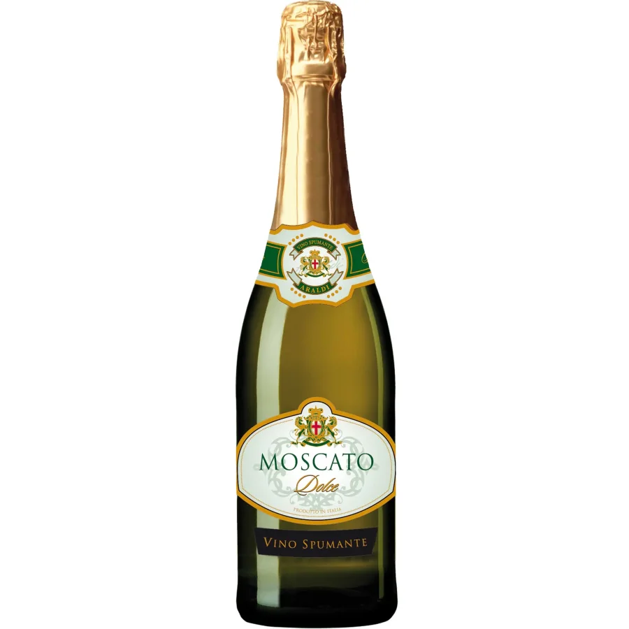 Wine sparkling white sweet «Araldi Moskato Spass« (Araldi Moscato Spumante Dolce «)