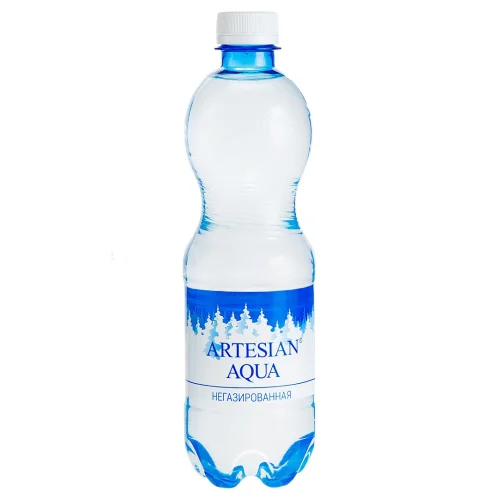 Вода питьевая артезианская "ARTESIAN AQUA", н/газ, 0,5 л