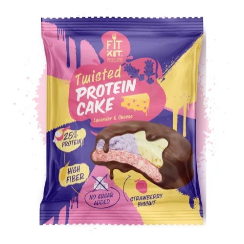 FIT KIT TWISTED Protein Cake, Cookies 70 gr., lavender cheese