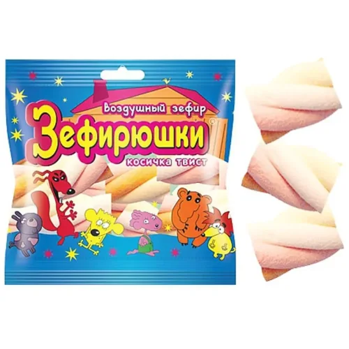 Masfinushki pigtail Twist air marshmallow in package