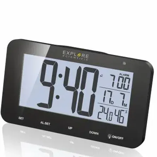 Digital Explore Scientific Watches With Alarm Clock, Black