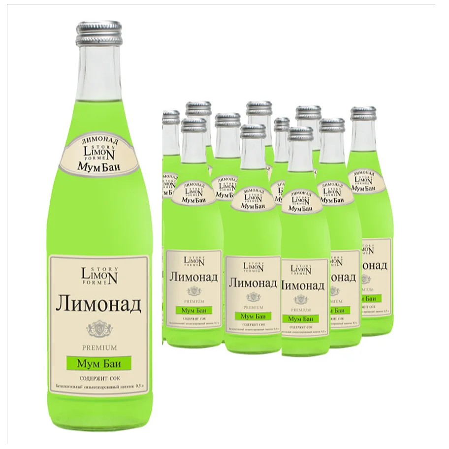 Lemonade "Limon Story" Mumbai 0.5 l glass booth. 12 pcs.