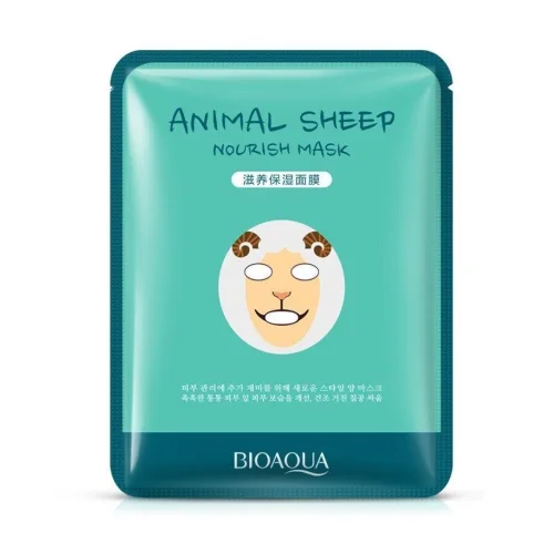 Маска для лица тканевая Animal Face Sheep осветляющая Bioaqua