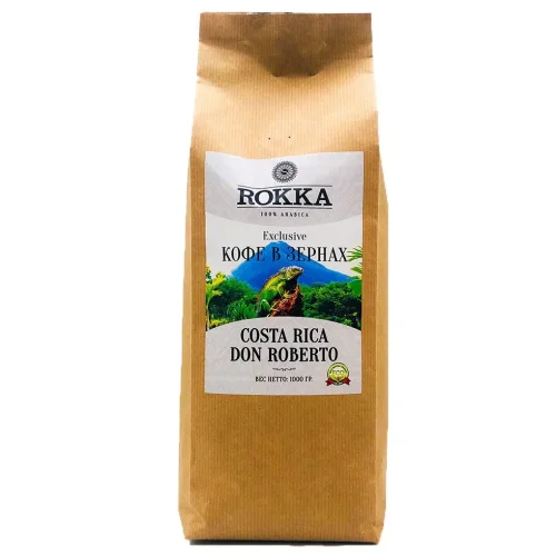 Кофе в зернах средней обжарки ROKKA "Коста Рика" 