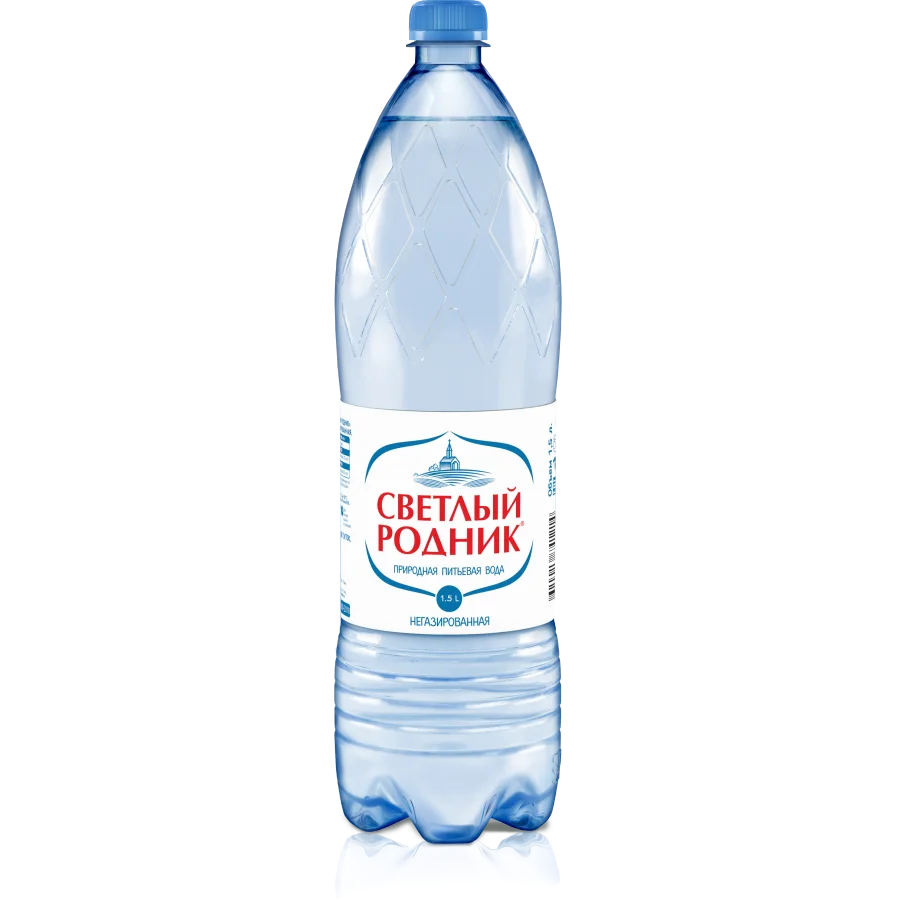 Вода питьевая "Светлый родник", н/газ, 1.5л