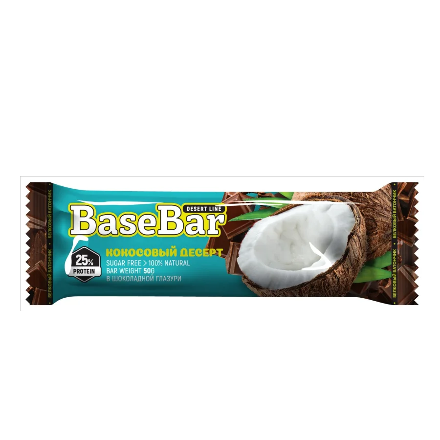 Base Bar Desert Line Bar with Coconut Dessert Taste, 50g