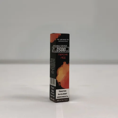 Electronic cigarette "AIR WAVE" Peach ice 850 mAh/ 1500 puffs / 5 ml