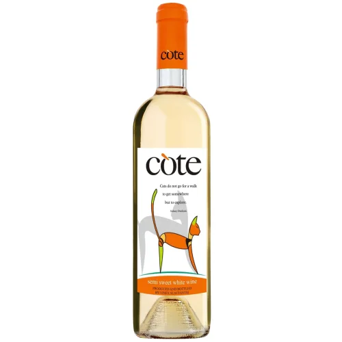 Wine table semi-sweet white kote. Cote series 12% 0.75