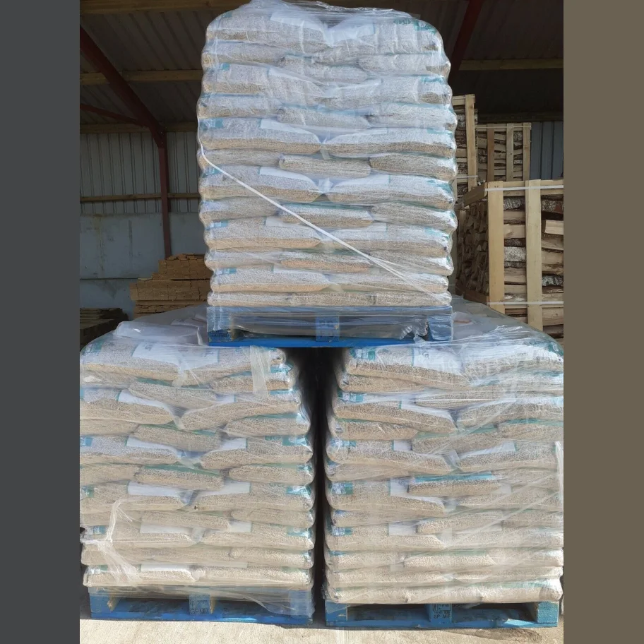Buy Wood Pellet 15kg Bag Full Pallet | Biomass Pellet Europe | ENplus A1 Wood Pellets