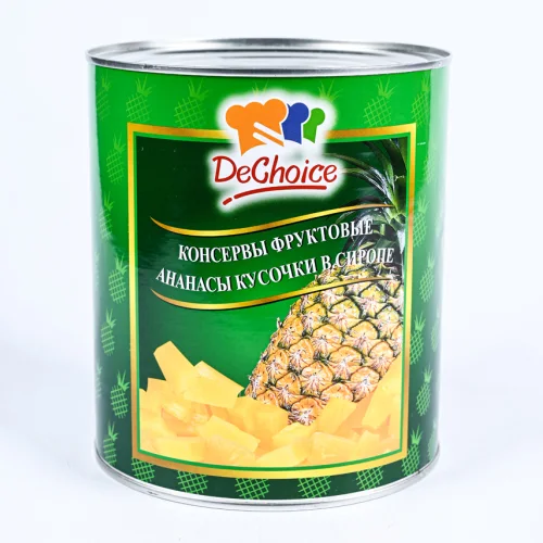 Pineapple rings in syrup 3100ml/3050g (1790g dry weight), (6x3.05kg) 18.3kg/box, Koliate Co., Ltd.,