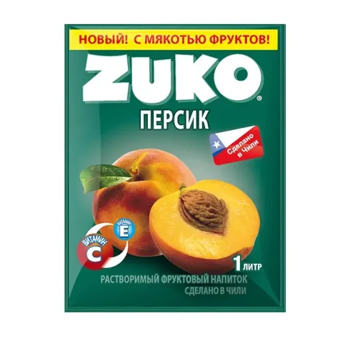 ZUKO drink with peach taste