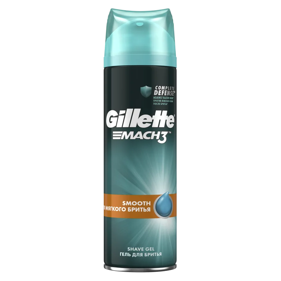 Male Gillette Mach3 gel for soft shave