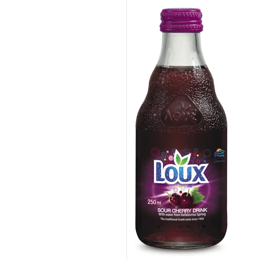 Beverage Bezalk.Son-containing carbonated «Visinada« Loux