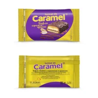 Конфета Formel de Caramel с вафлей, карамелью и арахисом