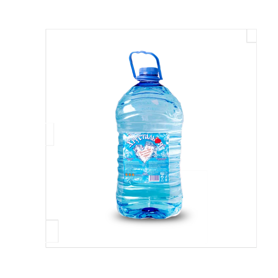 Вода питьевая столовая "Хрустальная",  фасованная в пластиковый бутыль  (6,3 л)