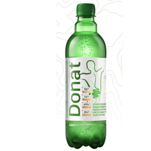 Natural mineral therapeutic drinking water DONAT Mg gas. /Slovenia/