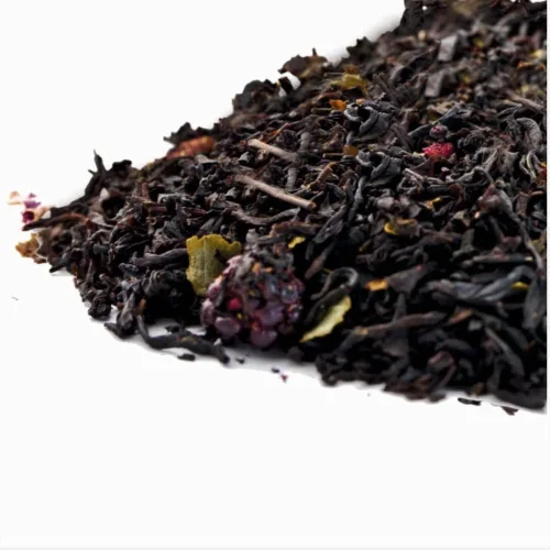 Tea black flavored forest berry
