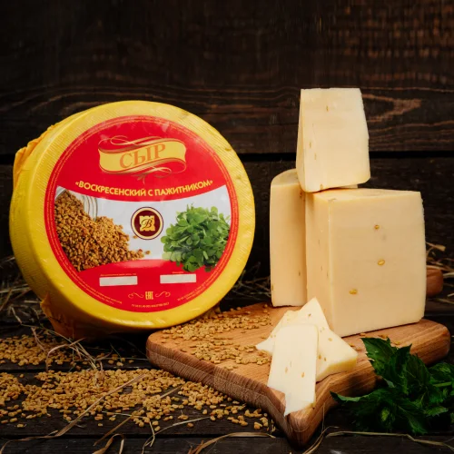 Cheese RESURRECTION CHEESE MAKER "Resurrection with fenugreek" 40% without zmzh (Russia)