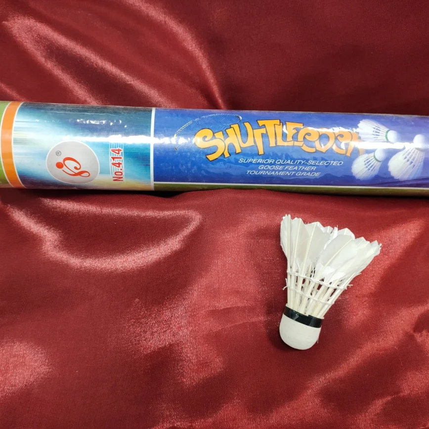Badminton feather shuttlecocks, 12 pieces
