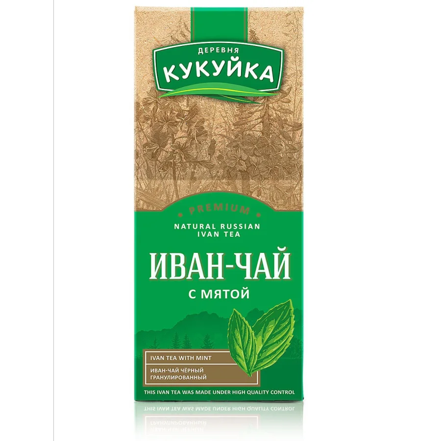 Иван-чай черный гранулированный с мятой Деревня Кукуйка
