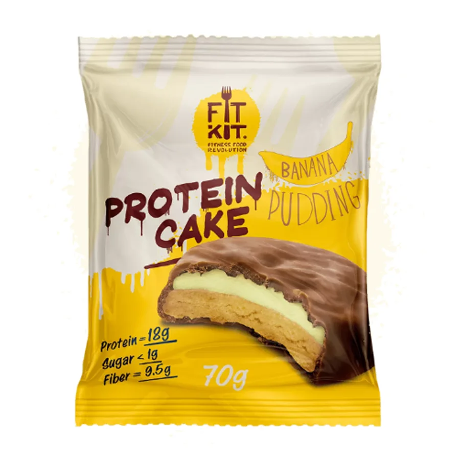 FIT KIT Protein Cake, Десерт 70 гр., банан