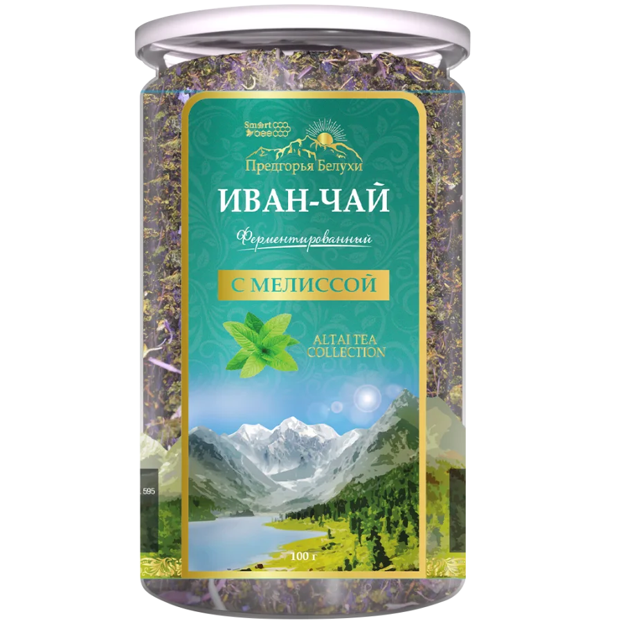 Ivan tea drink-fermented tea with melissa 