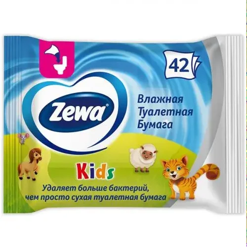Zeva kids Wet toilet paper, children's 42 sheets