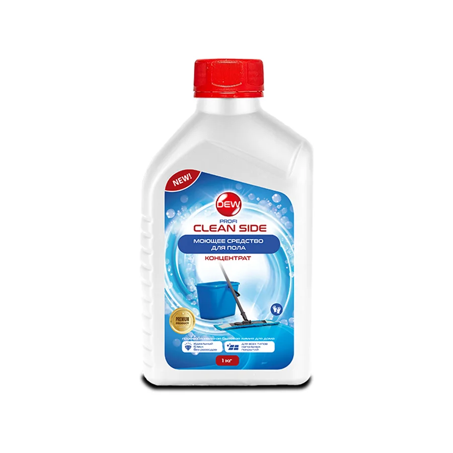 Floor cleaner / floor cleaner / alkaline detergent for floor washing machines DEW Profi Clean Side 1 kg Concentrate