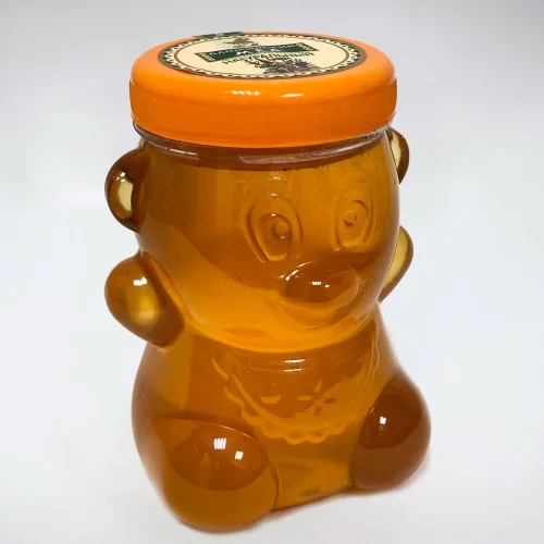 Honey plastering bank bear