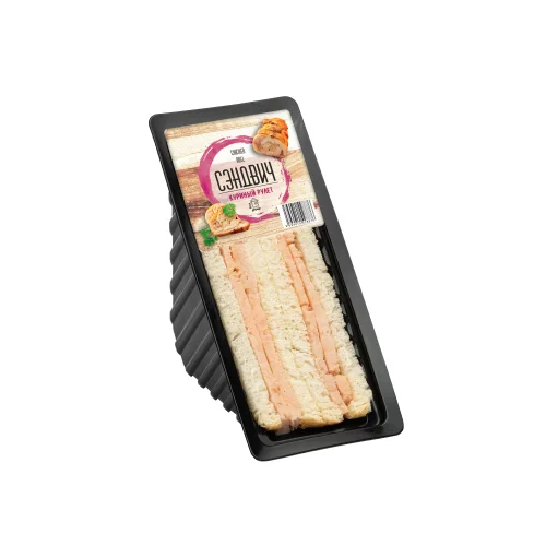 Сэндвич с куриным рулетом