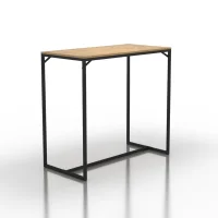 Bar table RESIDENT 1200x600x1100 matt black/bunratty