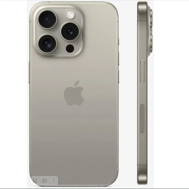 Apple iPhone 15 Pro 128 GB Smartphone, Dual nano SIM, Titanium