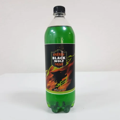 Energy drink BLACK WOLF apple kiwi 1L